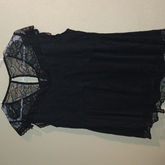 NWT Torrid Lace Black Layered Top Size L/00 - Picture 8 of 9